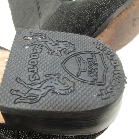 Wild West exotic genuine STINGRAY boots MENS size 11 EE main image 10